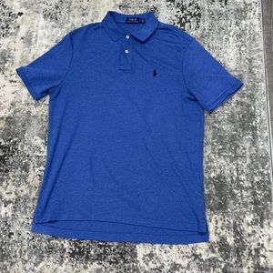 Men’s POLO by Ralph Lauren, short sleeve size medium, medium blue